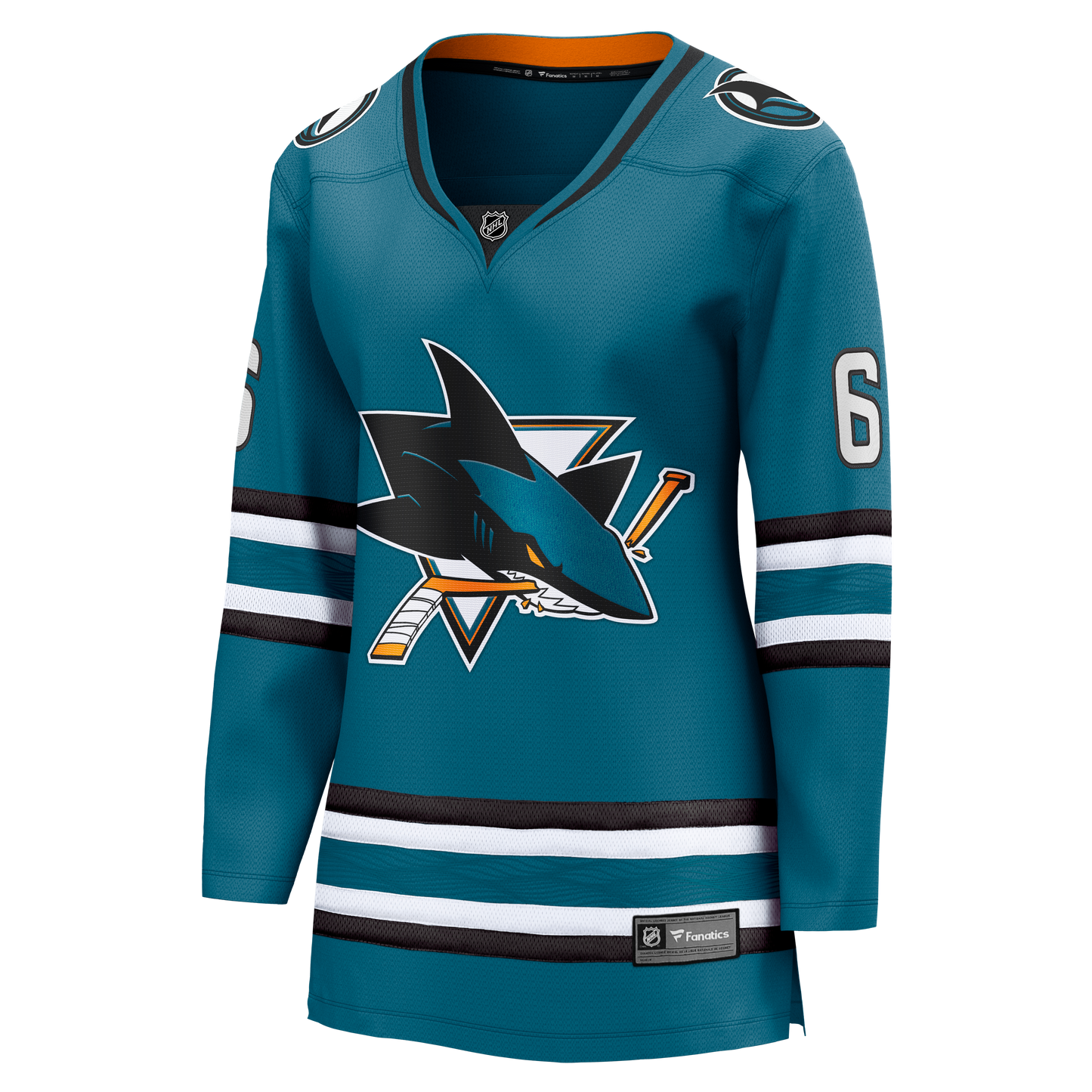 Sam Dickinson San Jose Sharks Fanatics Women's Home Breakaway Jersey - Teal