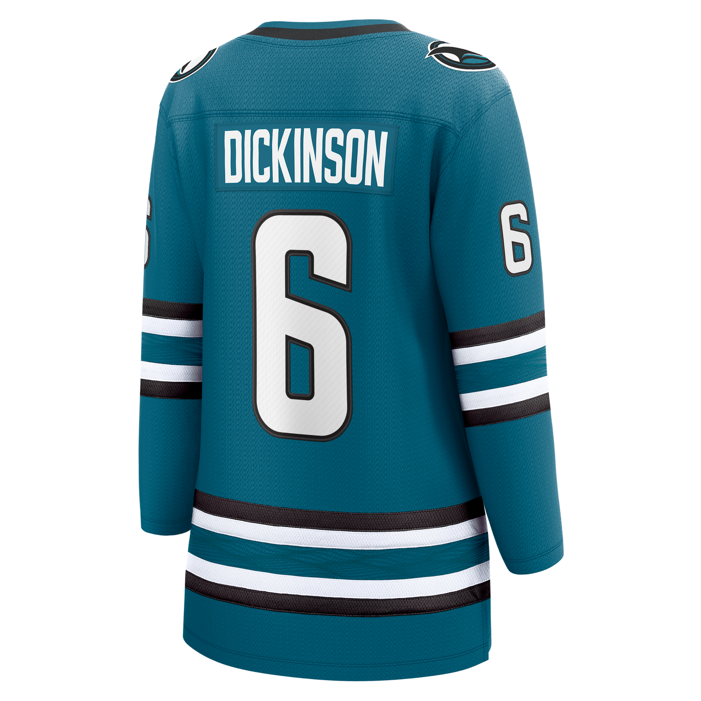 Sam Dickinson San Jose Sharks Fanatics Women's Home Breakaway Jersey - Teal