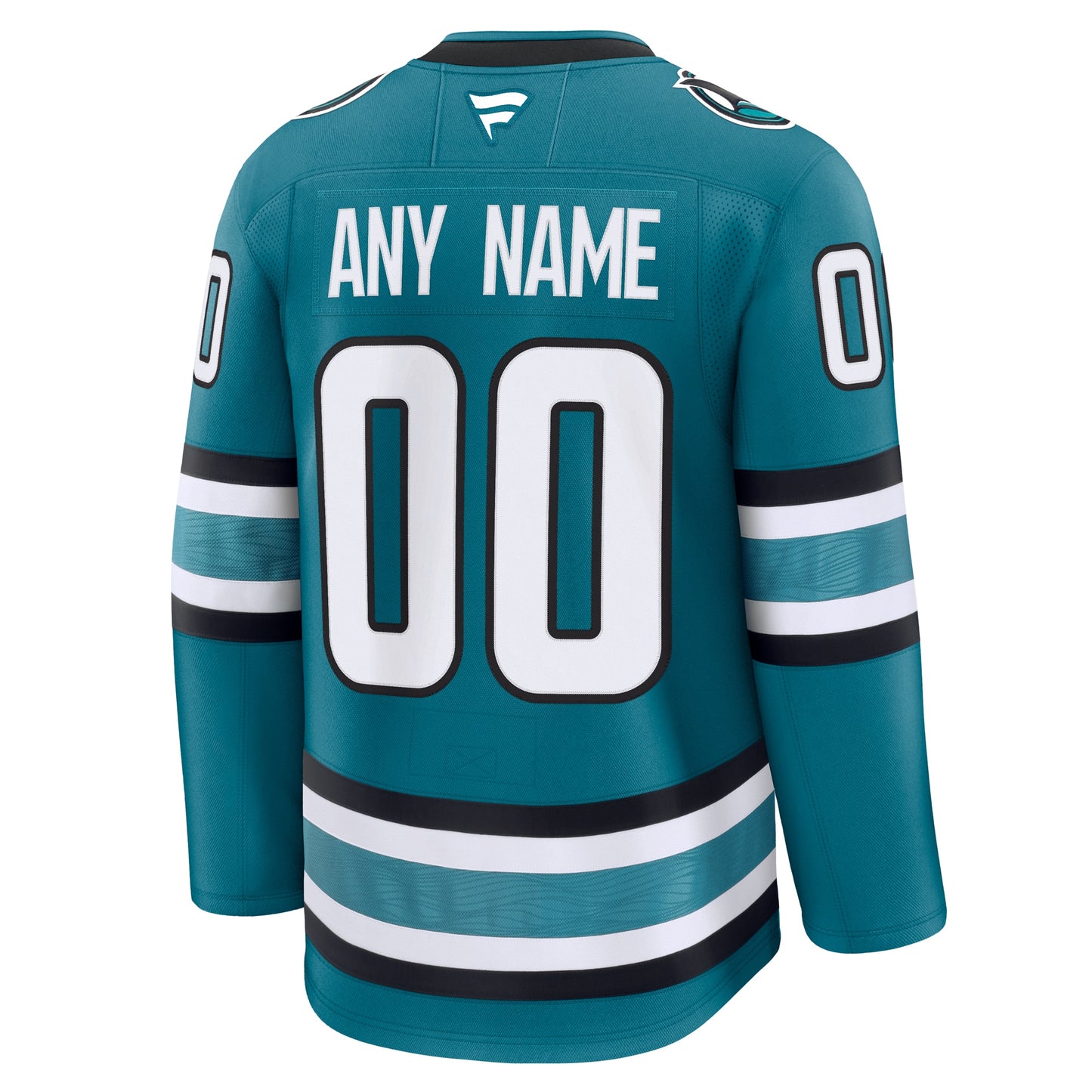 San Jose Sharks Fanatics Home Premium Custom Jersey - Teal