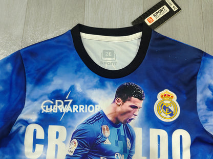 KIDS Cristiano Ronaldo Real Madrid Tribute Football Kit (Jersey & Shorts Set)