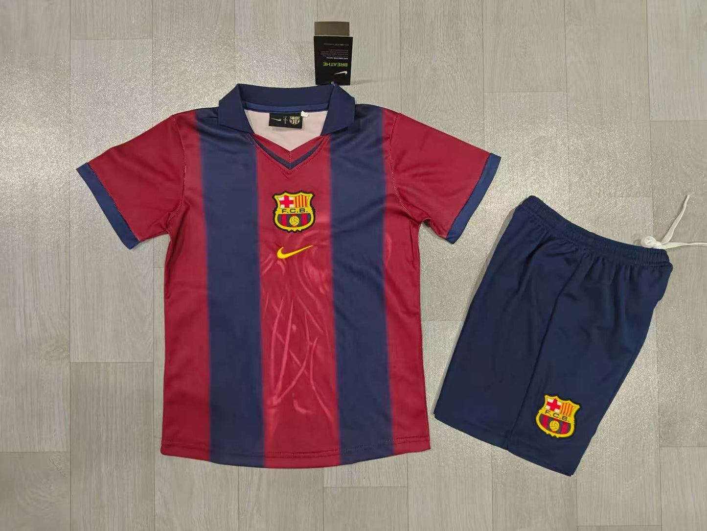 KIDS FC Barcelona Retro Style Nike Home Kids' Football Kit (Replica)
