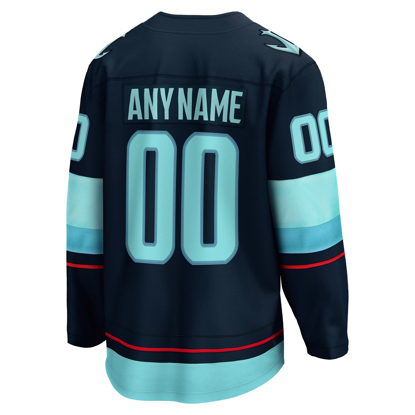 Seattle Kraken Fanatics Home Breakaway Custom Jersey - Deep Sea Blue