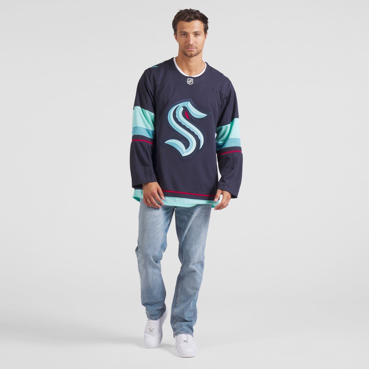 Seattle Kraken Fanatics Home Premium Jersey - Deep Sea Blue
