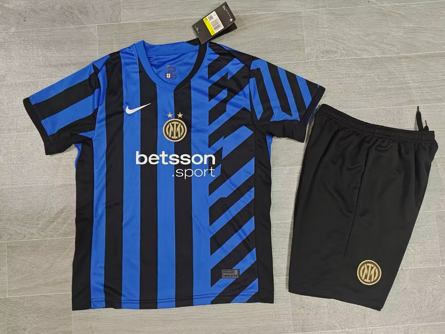 KIDS Inter Milan Home Kit (Jersey & Shorts Set)