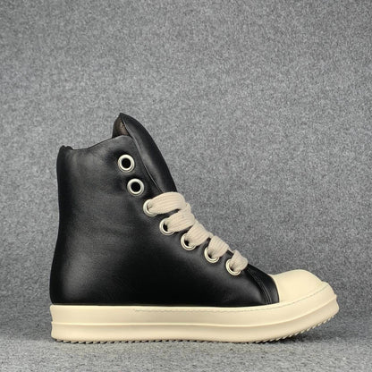 Rick Owens Luxor Jumbo Lace Padded Sneaker 'Black Milk