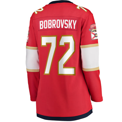 Sergei Bobrovsky Florida Panthers Fanatics Women's Home Breakaway Jersey - Red