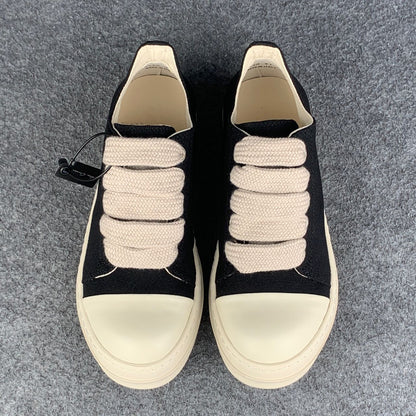 Rick Owens DRKSHDW Fogachine Cotton Megalace Low 'Black Milk'