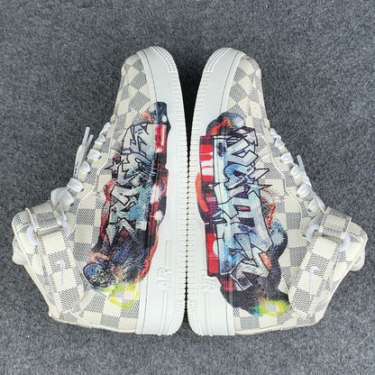 LV x Air Force 1 Mid 'Graffiti'