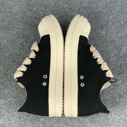 Rick Owens DRKSHDW Fogachine Cotton Megalace Low 'Black Milk'