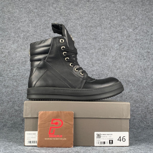 Chrome Hearts x Rick Owens Geobasket High 'Black