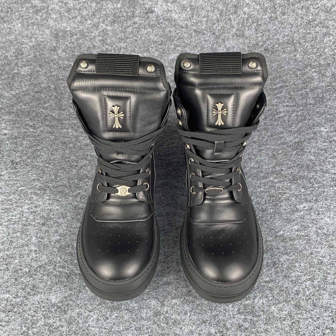 Chrome Hearts x Rick Owens Geobasket High 'Black