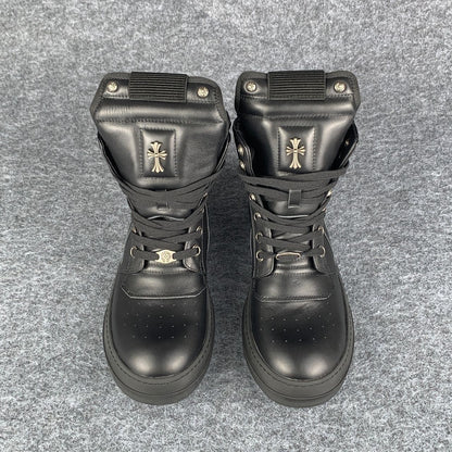 Chrome Hearts x Rick Owens Geobasket High 'Black