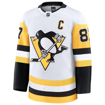 Sidney Crosby Pittsburgh Penguins Fanatics Away Premium Jersey - White