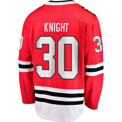 Spencer Knight Chicago Blackhawks Fanatics Home Breakaway Jersey - Red
