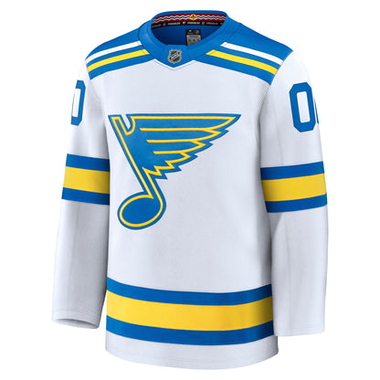 St. Louis Blues Fanatics Away Premium Custom Jersey - White