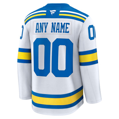 St. Louis Blues Fanatics Away Premium Custom Jersey - White