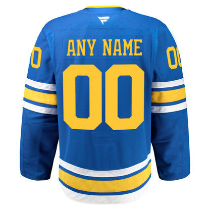 St. Louis Blues Fanatics Home Authentic Pro Custom Jersey - Blue