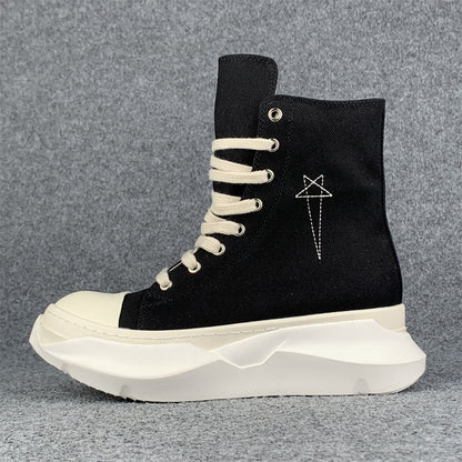 Rick Owens Wmns EDFU DRKSHDW Pentagram Embroidery Abstract High 'Black Milk'