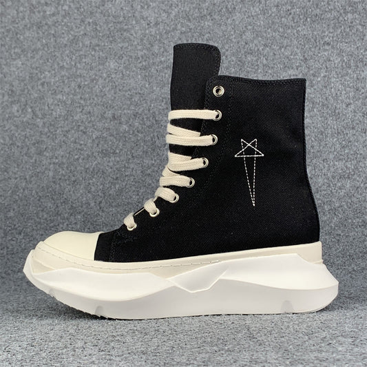 Rick Owens Wmns EDFU DRKSHDW Pentagram Embroidery Abstract High 'Black Milk'