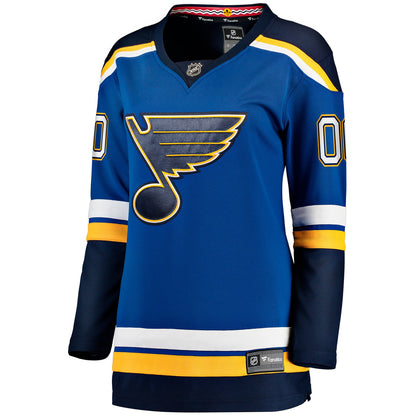 St. Louis Blues Fanatics Women's Home Breakaway Custom Jersey - Blue