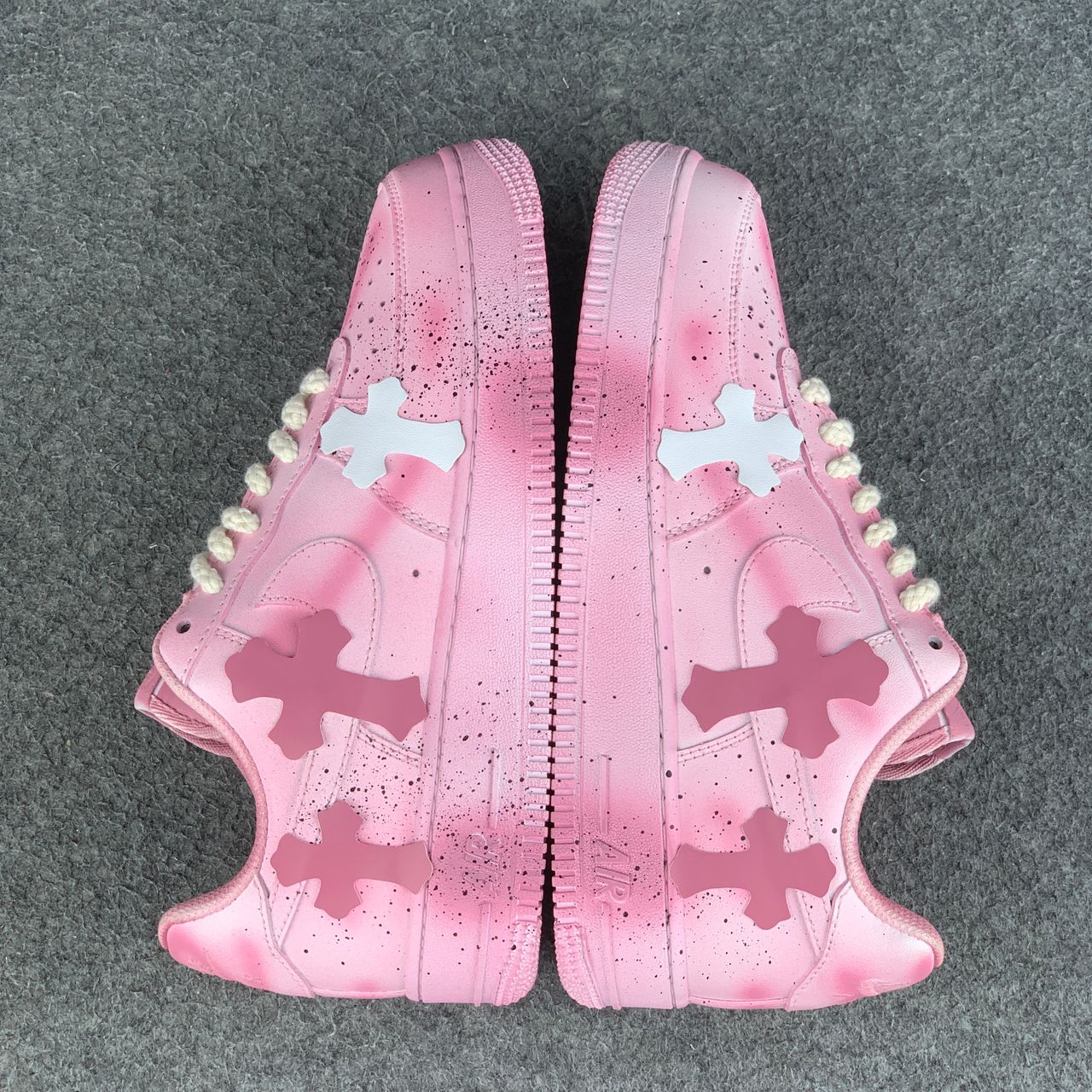 (Custom) Chrome Hearts x Air Force 1 'Barbie Pink'