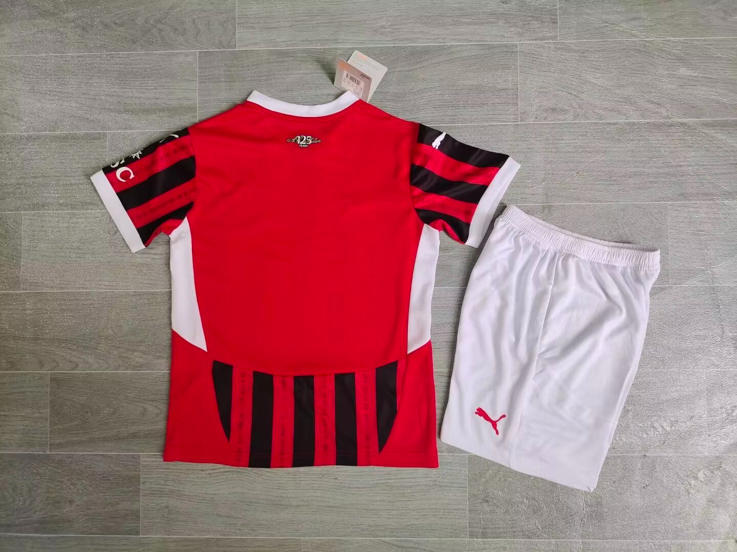 KIDS PUMA AC Milan 2024/25 Home Replica Kit (Jersey + Shorts)
