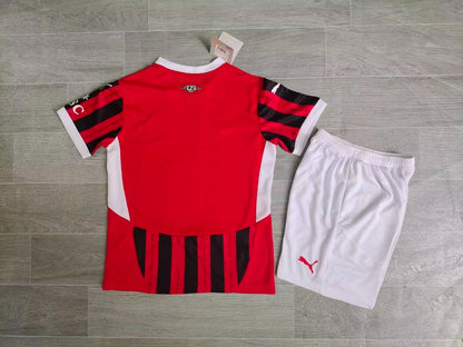 KIDS PUMA AC Milan 2024/25 Home Replica Kit (Jersey + Shorts)