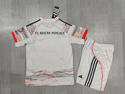 KIDS FC Bayern Munich 2025/26 Away Kit (Jersey & Shorts Set)