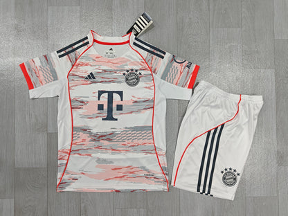 KIDS FC Bayern Munich 2025/26 Away Kit (Jersey & Shorts Set)