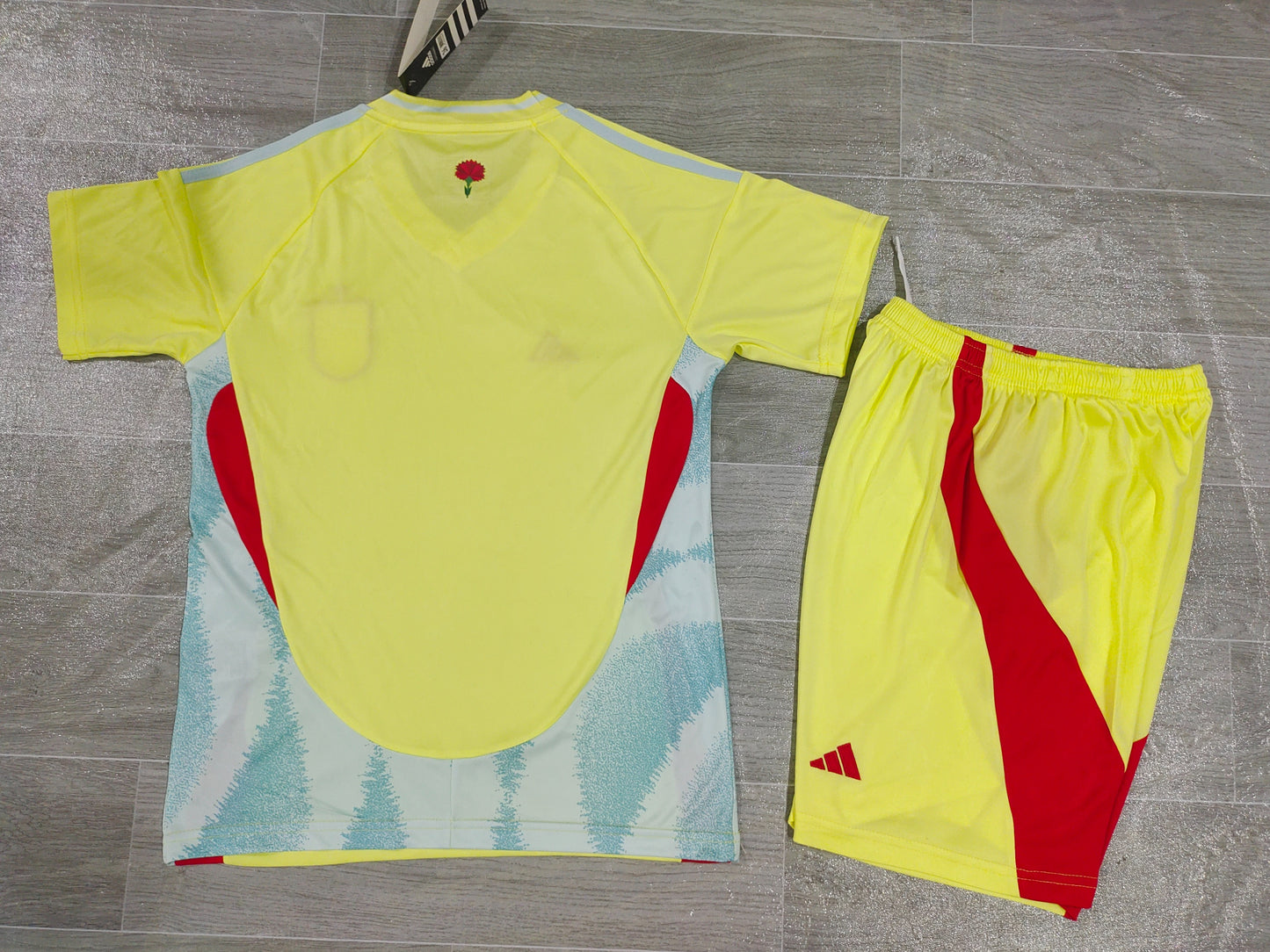 KIDS Spain National Team 2024/25 Away Football Kit Set (Jersey + Shorts)