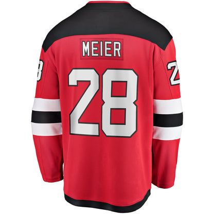 Timo Meier New Jersey Devils Fanatics Home Breakaway Jersey - Red