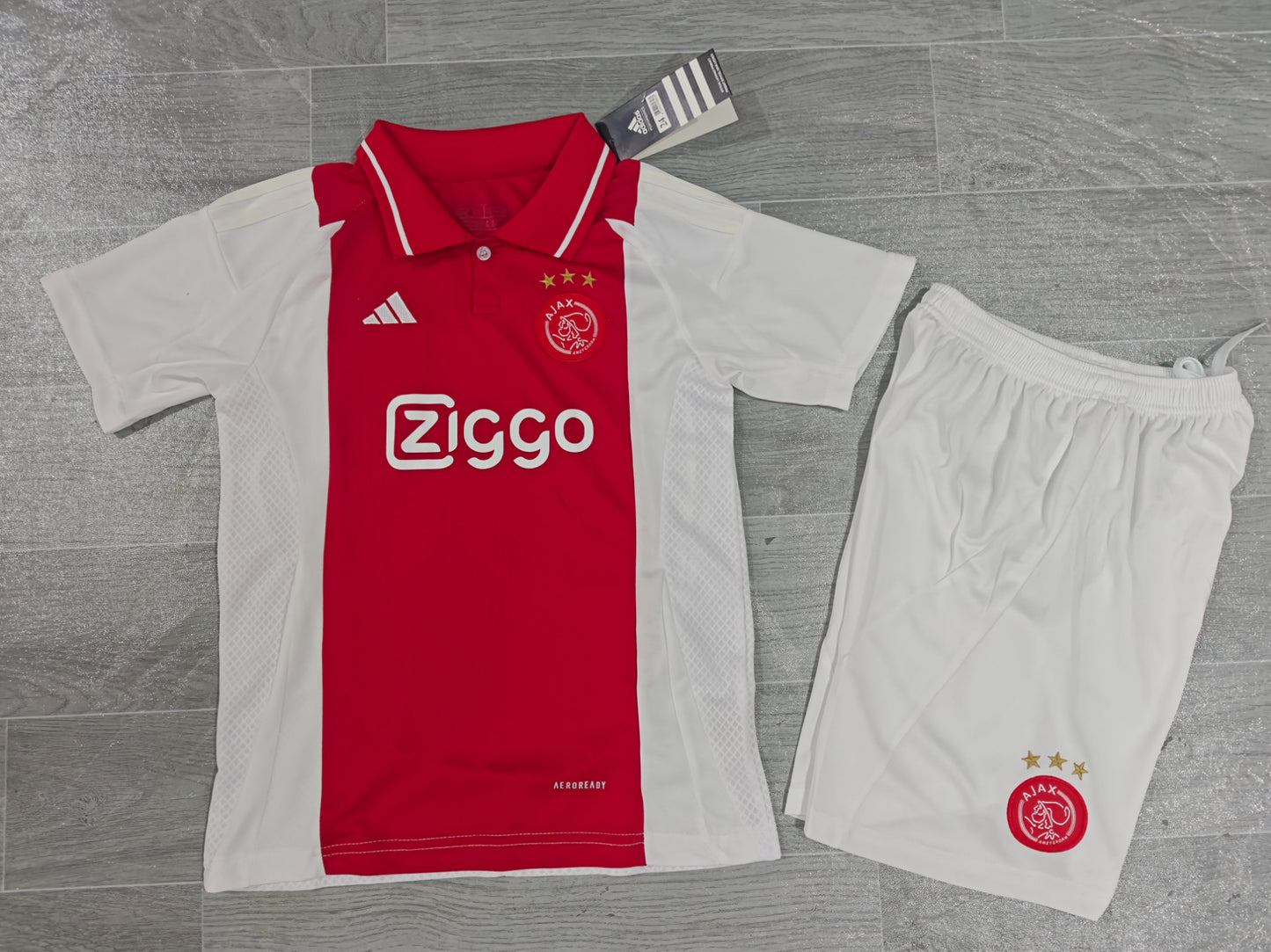 KIDS AFC Ajax Home Kit (Jersey & Shorts Set)