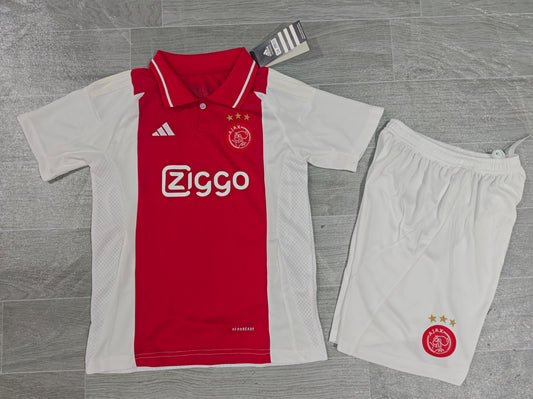 KIDS AFC Ajax Home Kit (Jersey & Shorts Set)