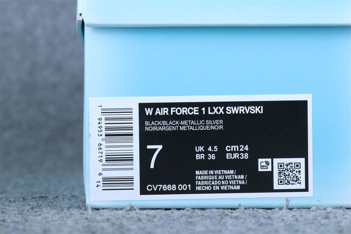 Nike Swarovski x Wmns Air Force 1 LXX 'Black'