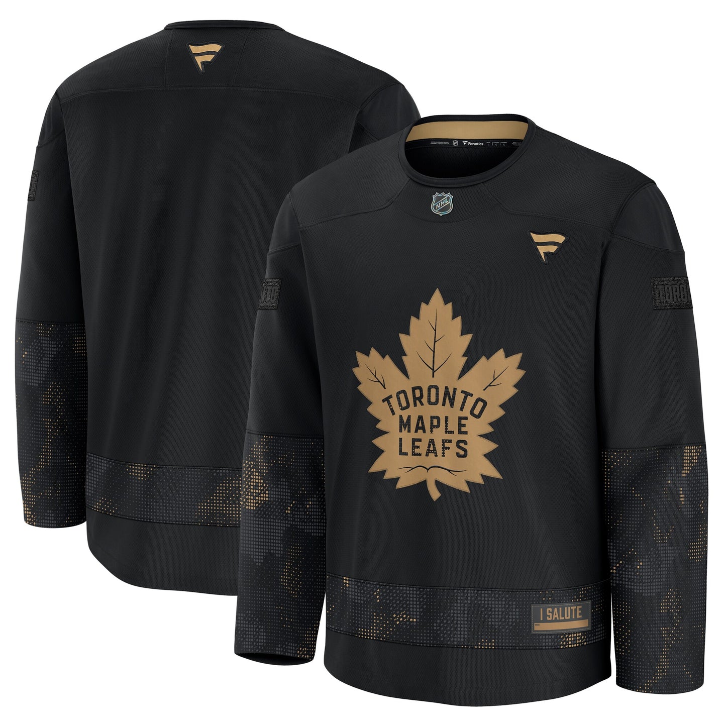 Toronto Maple Leafs Fanatics 2024 Military Appreciation Practice Jersey - Black