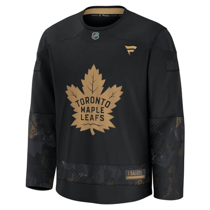 Toronto Maple Leafs Fanatics 2024 Military Appreciation Practice Jersey - Black