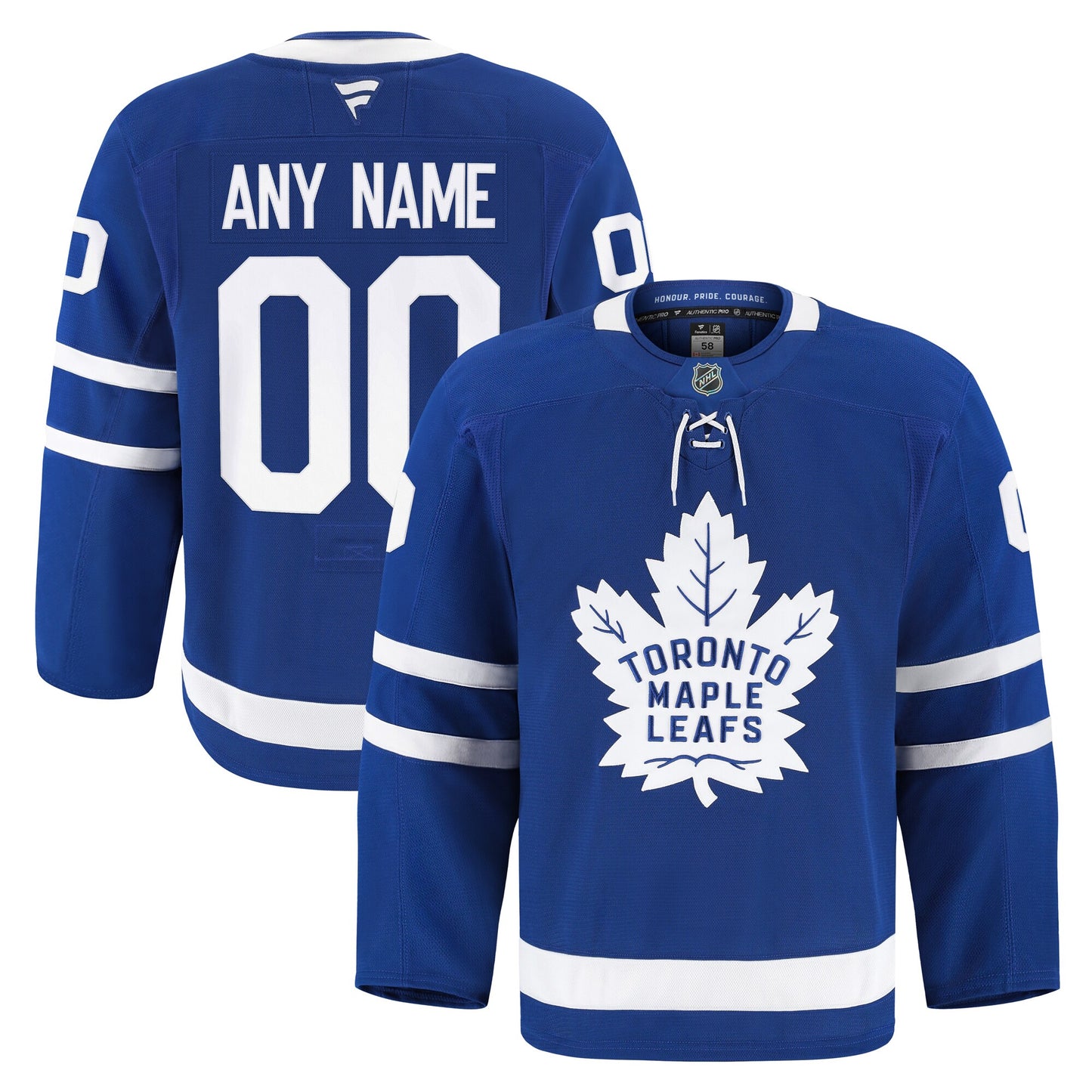 Toronto Maple Leafs Fanatics Home Authentic Pro Custom Jersey - Blue