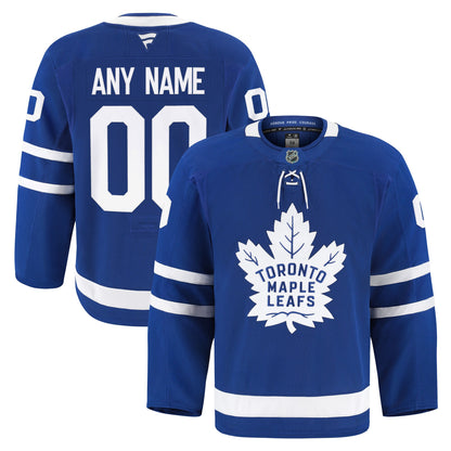 Toronto Maple Leafs Fanatics Home Authentic Pro Custom Jersey - Blue