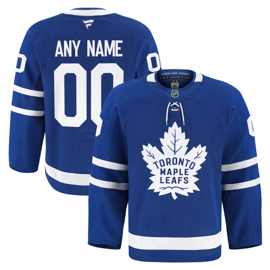 Toronto Maple Leafs Fanatics Home Authentic Pro Custom Jersey - Blue