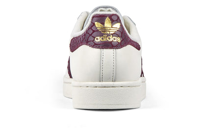 Adidas Superstar 2 W - Off White/Maroon/Gold Metallic