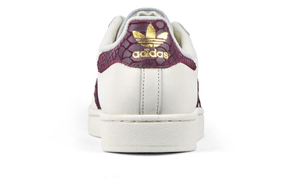 Adidas Superstar 2 W - Off White/Maroon/Gold Metallic
