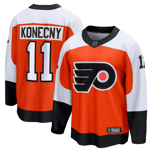 Travis Konecny Philadelphia Flyers Fanatics Home Premier Breakaway Player Jersey - Orange