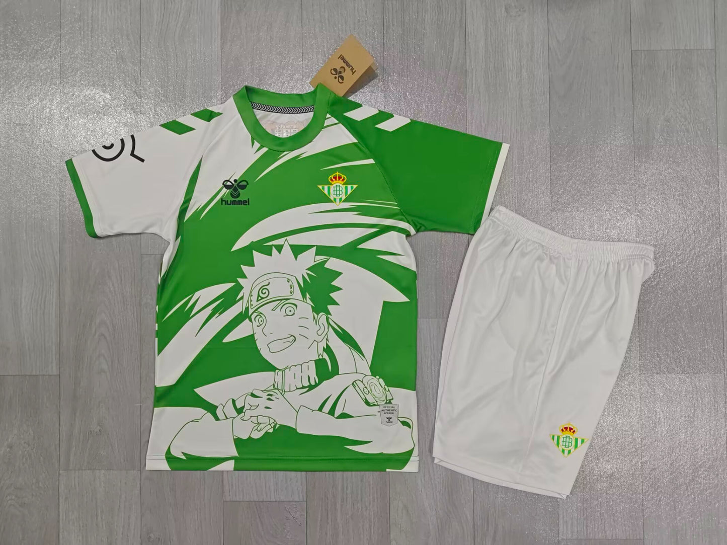 KIDS Real Betis x Naruto Uzumaki Special Edition Kit (Jersey & Shorts Set)