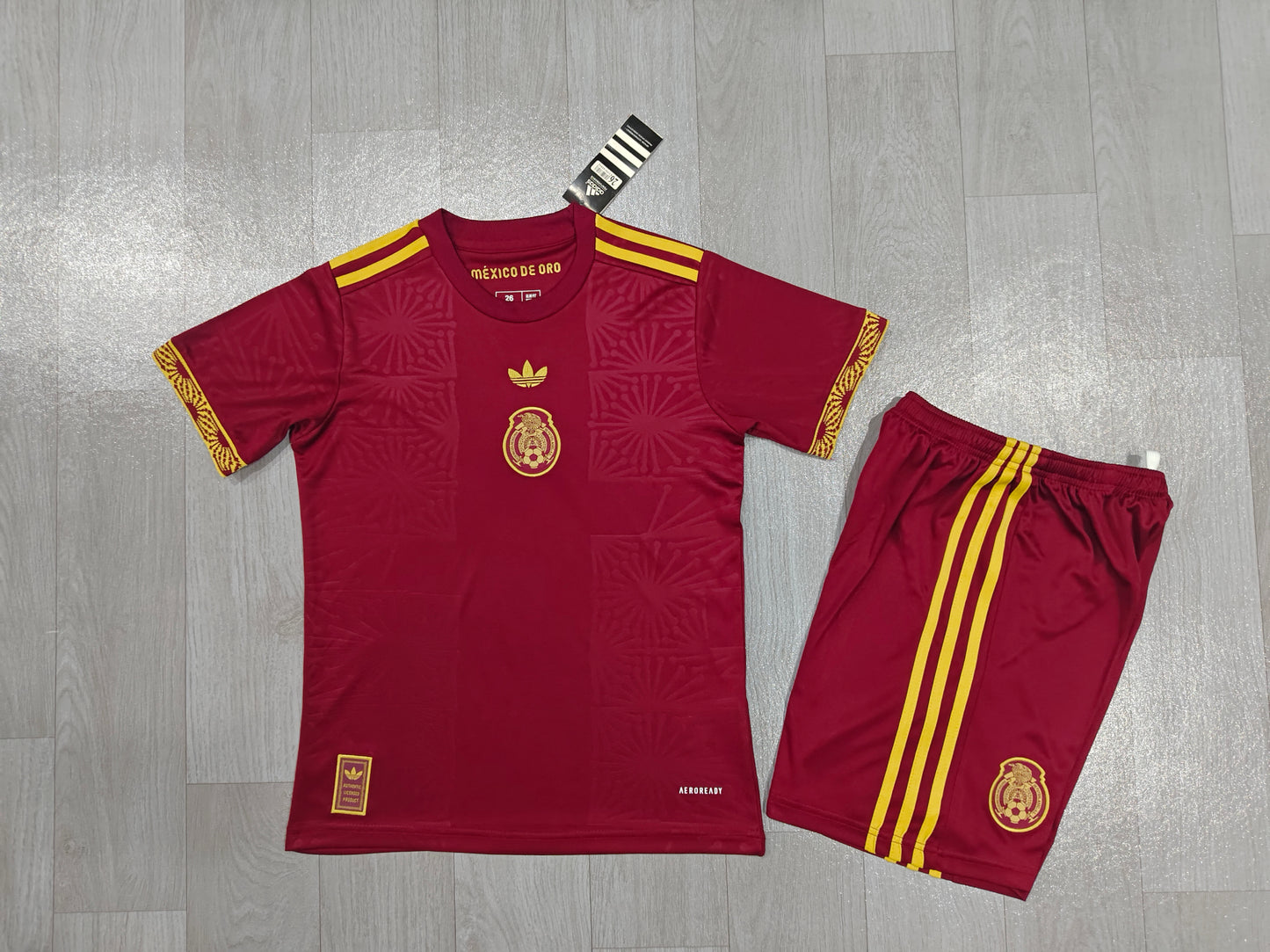 KIDS Mexico National Team “Mexico de Oro” Special Edition Kit (Jersey & Shorts Set)
