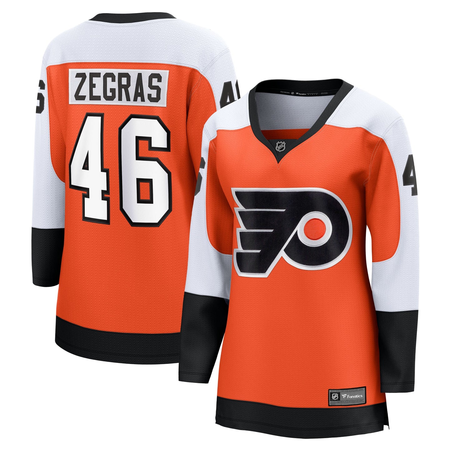Trevor Zegras Philadelphia Flyers Fanatics Women's Home Breakaway Jersey - Orange