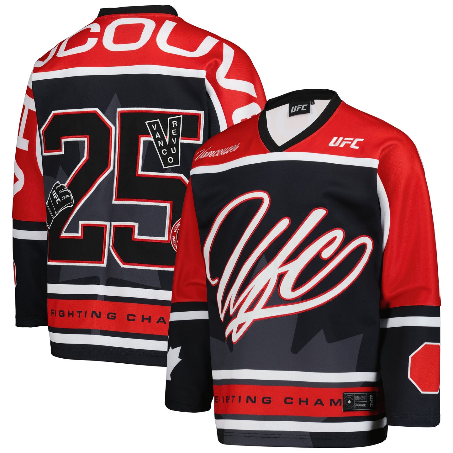 UFC Fight Night Vancouver Hockey Jersey - Red/Black