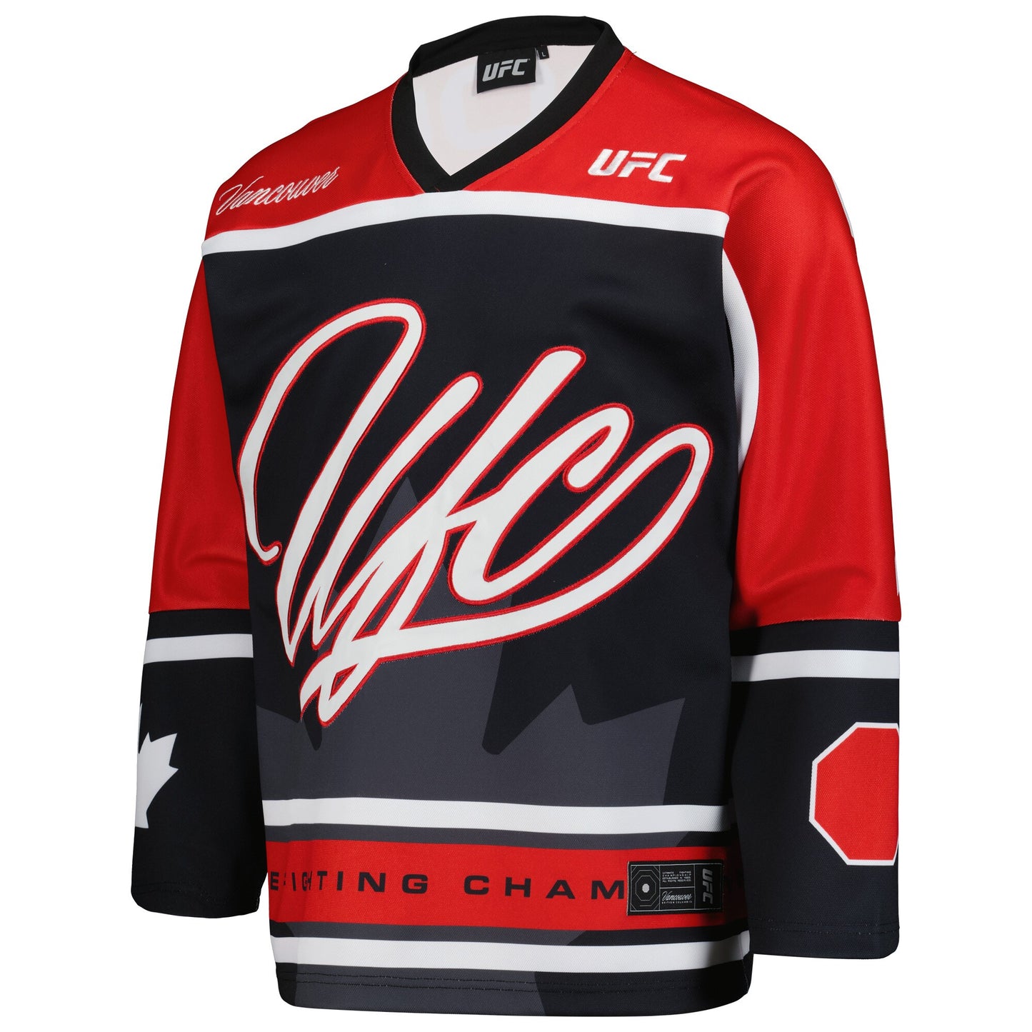 UFC Fight Night Vancouver Hockey Jersey - Red/Black