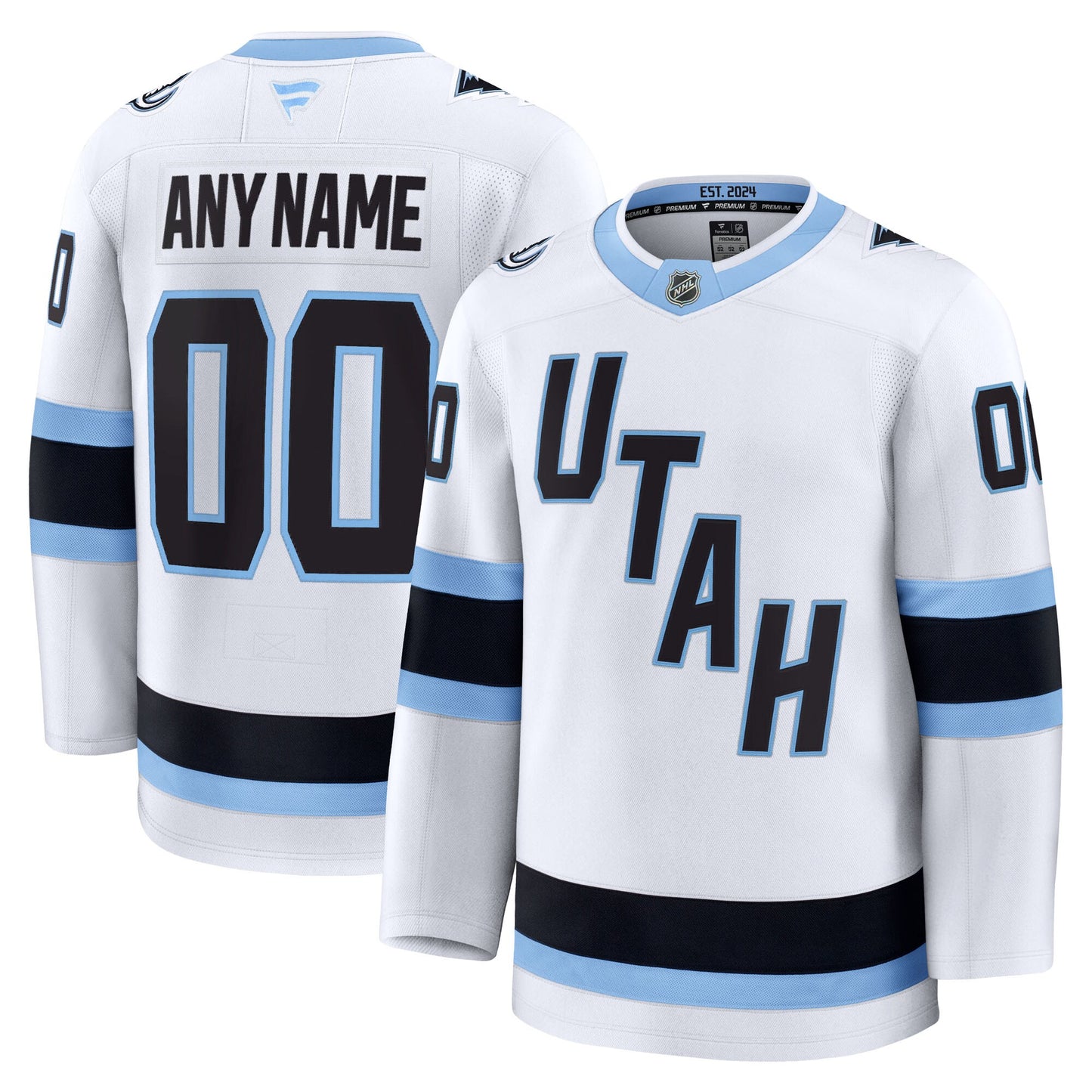 Utah Mammoth Fanatics Away Premium Custom Jersey - White