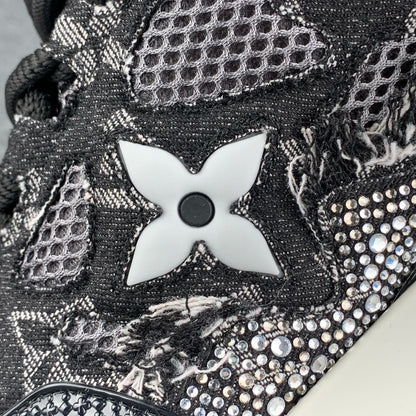 LV Skate Sneaker 'Black Swarovski Monogram'