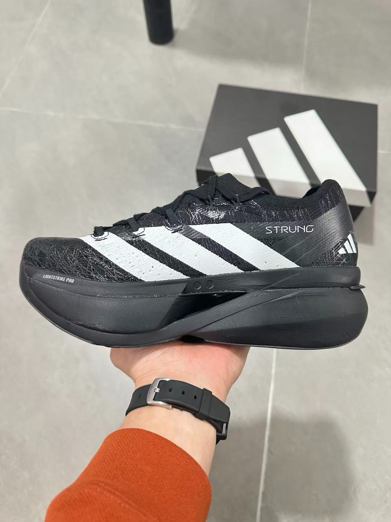 Adidas Adizero Prime X3 Strung Shoes Black|White